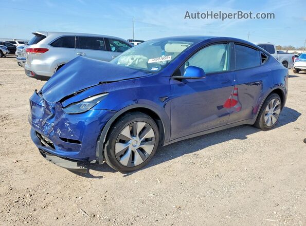 7SAYGDEE3NF533255 2022 TESLA MODEL Blue წინა მარცხენა ხედი სამი მეოთხედიდან
