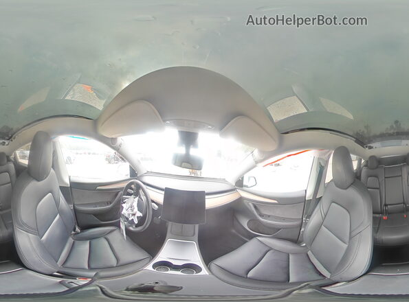 7SAYGDEE3PF601847 2023 TESLA MODEL White Vista interior de 360 grados