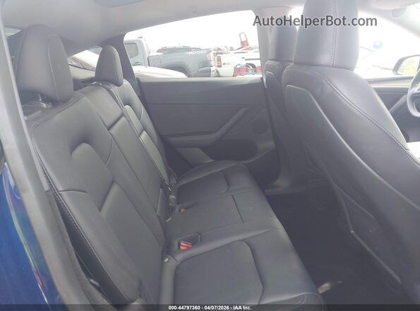 7SAYGDEE4PF693003 2023 TESLA MODEL Y Blue Widok naklejki z numerem VIN