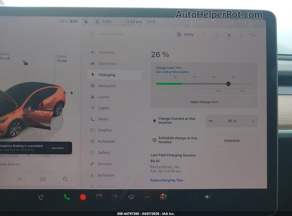 7SAYGDEE4PF693003 2023 TESLA MODEL Y Blue 