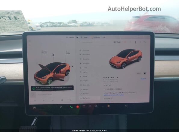 7SAYGDEE4PF693003 2023 TESLA MODEL Y Blue 