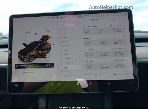 7SAYGDEE5PA024798 2023 TESLA MODEL Y Black უკანა სავარძლების ხედი
