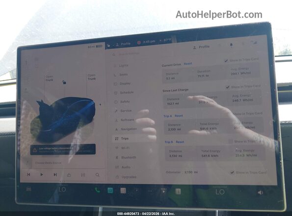 7SAYGDEE5TA634274 2026 TESLA MODEL Y Синий Вид задних сидений