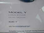 2023 Tesla Model Y Awd/long Range Dual Motor All-wheel Drive Blue vin: 7SAYGDEE6PA067367
