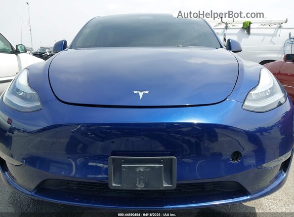7SAYGDEE6PA067367 2023 TESLA MODEL Y Blue Widok zestawu wskaźników