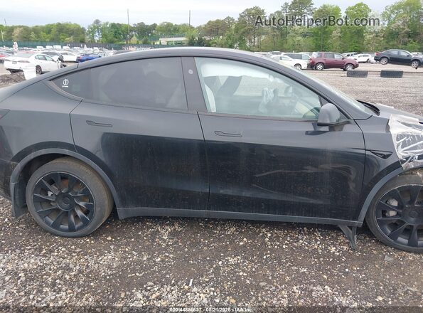7SAYGDEE6PA180980 2023 TESLA MODEL Y Black Widok zestawu wskaźników