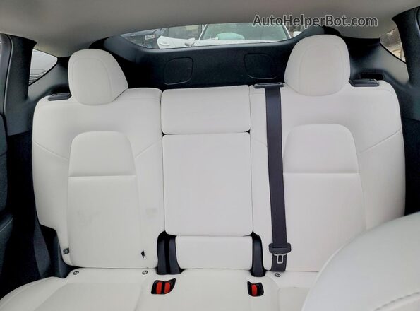 7SAYGDEE6SF257911 2025 TESLA MODEL Blue Vista de los asientos traseros