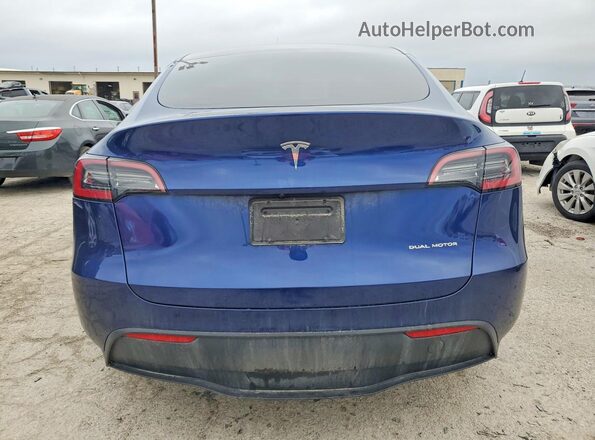 7SAYGDEE6SF257911 2025 TESLA MODEL Blue Vista trasera