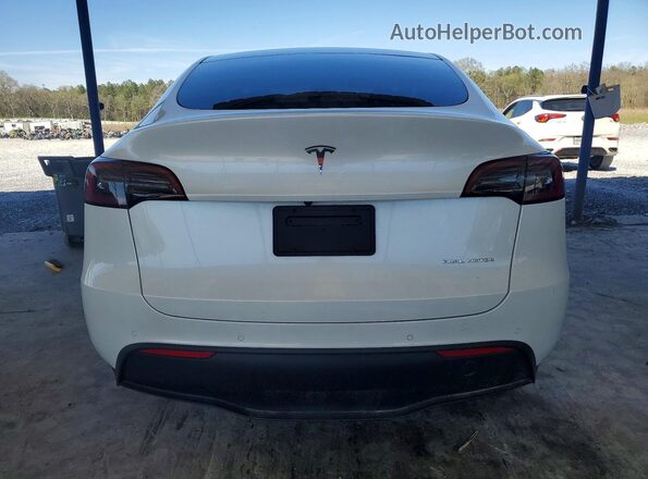 7SAYGDEE7NF537535 2022 TESLA MODEL White Widok z tyłu