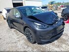 2024 Tesla Model Y Long Range Dual Motor All-wheel Drive Blue vin: 7SAYGDEE7RA252823