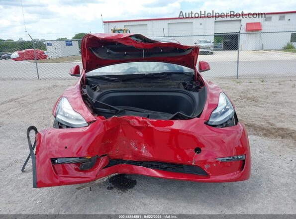 7SAYGDEE8NF308801 2022 TESLA MODEL Y Red Սարքավորումների վահանակի տեսք