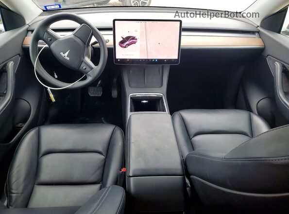 7SAYGDEE8NF324898 2022 TESLA MODEL Black წინა პანელის ხედი