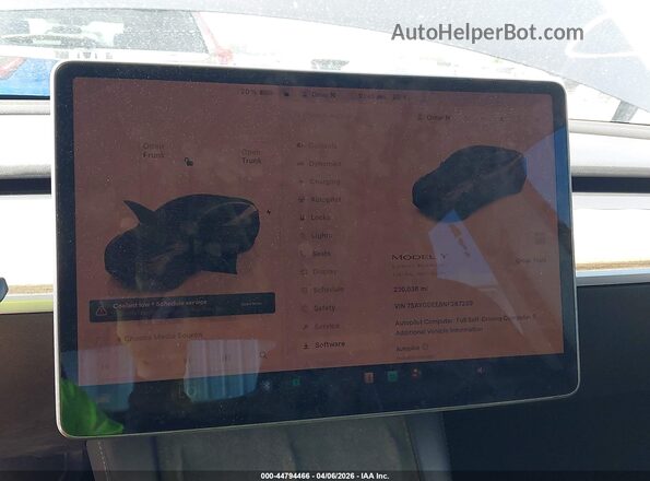 7SAYGDEE8NF387239 2022 TESLA MODEL Y Gray Rear seats view