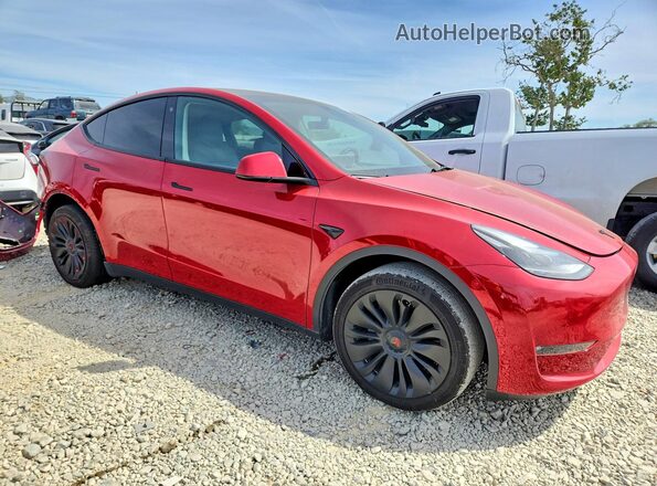 7SAYGDEE8NF560726 2022 TESLA MODEL Red Передня права чверть