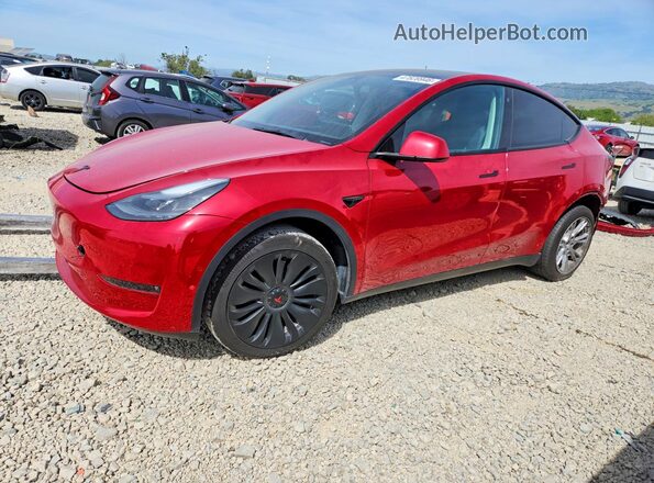 7SAYGDEE8NF560726 2022 TESLA MODEL Red Передня ліва чверть
