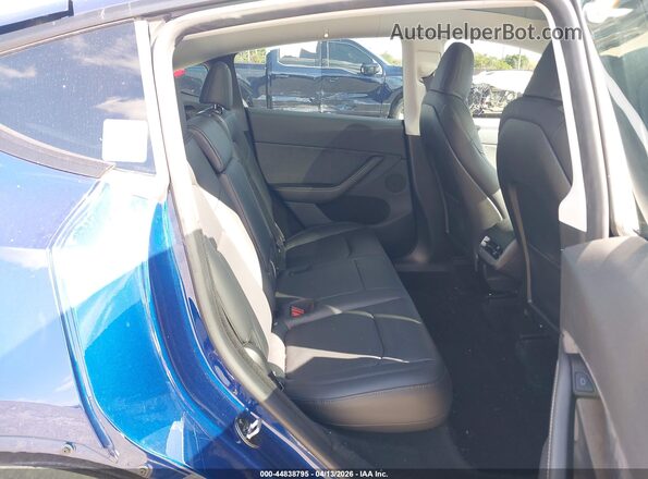 7SAYGDEE8PA200114 2023 TESLA MODEL Y Dark Blue Вид наклейки с VIN-кодом