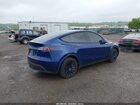 2024 Tesla Model Y Long Range Dual Motor All-wheel Drive Blue vin: 7SAYGDEE8RA280081