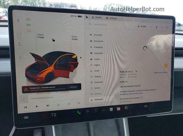 7SAYGDEE8TF426702 2026 TESLA MODEL Silver Widok zestawu wskaźników