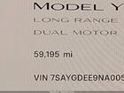 2022 Tesla Model Y Long Range Dual Motor All-wheel Drive Black vin: 7SAYGDEE9NA005930