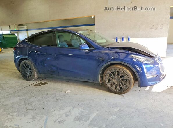 7SAYGDEE9NF382244 2022 TESLA MODEL Blue Առջևի աջ