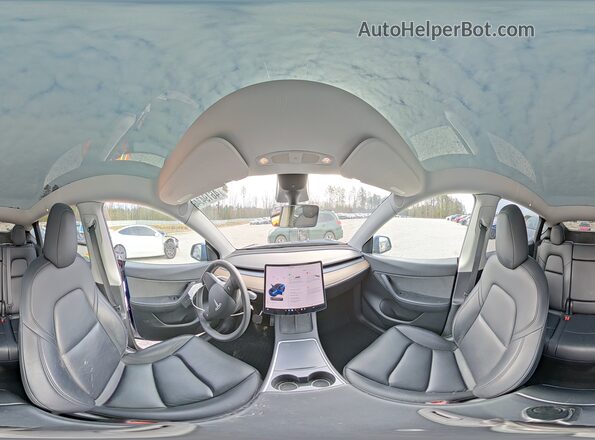 7SAYGDEE9NF382244 2022 TESLA MODEL Blue Սալոնի 360 աստիճան տեսք