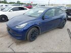 2022 Tesla Model Y Long Range Dual Motor All-wheel Drive Синий vin: 7SAYGDEE9NF480853