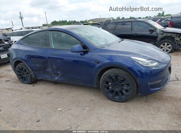 7SAYGDEE9NF480853 2022 TESLA MODEL Y Синий Вид задней части салона