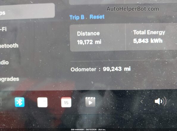 7SAYGDEE9NF480853 2022 TESLA MODEL Y Синий Вид задних сидений