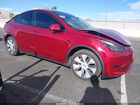 2024 Tesla Model Y Long Range Dual Motor All-wheel Drive Red vin: 7SAYGDEE9RA274497