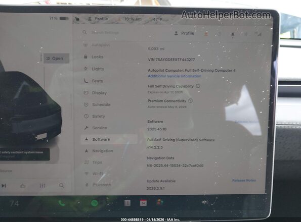 7SAYGDEE9TF443217 2026 TESLA MODEL Y Черный 