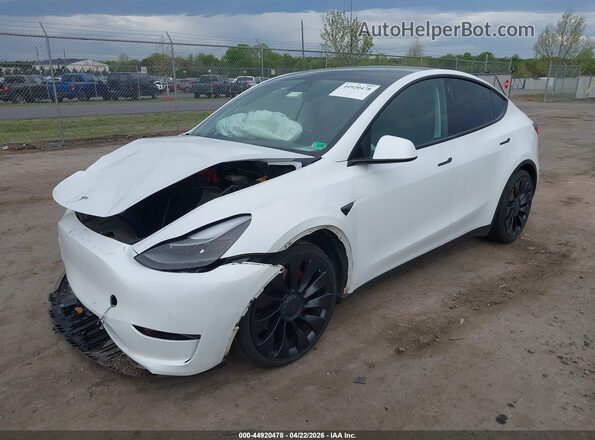 7SAYGDEF0NF448138 2022 TESLA MODEL Y White Front left