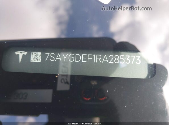 7SAYGDEF1RA285373 2024 TESLA MODEL Y Blue Widok komory silnika