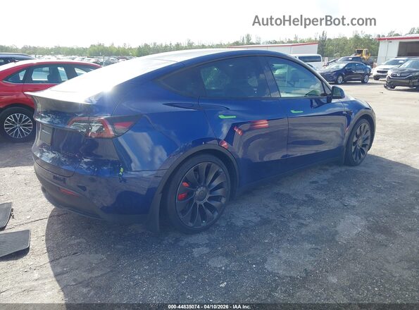 7SAYGDEF1RA285373 2024 TESLA MODEL Y Blue Tył prawy