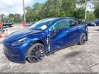 2024 Tesla Model Y Performance Dual Motor All-wheel Drive Blue vin: 7SAYGDEF1RA285373