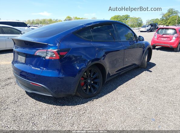 7SAYGDEF2NF491069 2022 TESLA MODEL Y Blue Trasero derecho