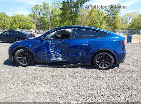 7SAYGDEF2NF491069 2022 TESLA MODEL Y Blue Vista interior trasera
