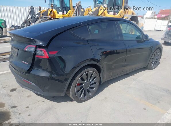 7SAYGDEF2NF491203 2022 TESLA MODEL Y Black უკანა მარჯვენა