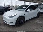 2022 Tesla Model Y Performance Dual Motor All-wheel Drive White vin: 7SAYGDEF3NF351547