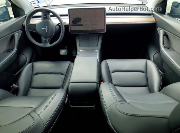 7SAYGDEF4NF454587 2022 TESLA MODEL Black Vista del salpicadero