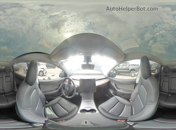7SAYGDEF4NF454587 2022 TESLA MODEL Black Vista interior de 360 grados
