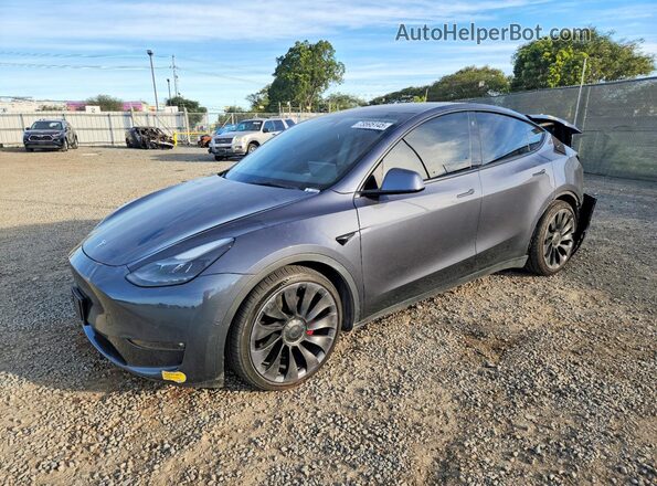 7SAYGDEF5NF326200 2022 TESLA MODEL Gray Front left