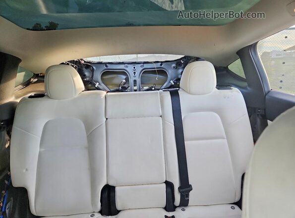 7SAYGDEF5NF326200 2022 TESLA MODEL Gray Rear seats view