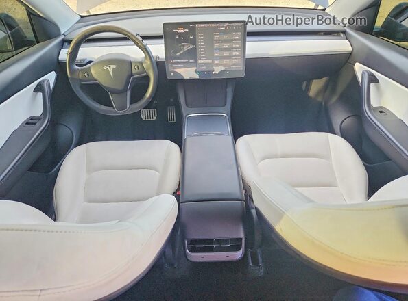 7SAYGDEF5NF326200 2022 TESLA MODEL Gray Dashboard view