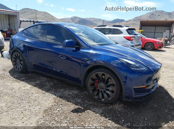 7SAYGDEF5NF393590 2022 TESLA MODEL Y Blue Front right
