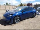 2022 Tesla Model Y Performance Dual Motor All-wheel Drive Blue vin: 7SAYGDEF5NF393590