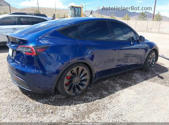 7SAYGDEF5NF393590 2022 TESLA MODEL Y Blue Rear right