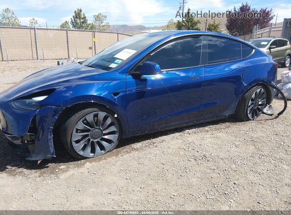 7SAYGDEF5NF393590 2022 TESLA MODEL Y Blue Front view