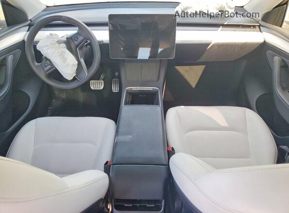 7SAYGDEF5NF564967 2022 TESLA MODEL Silver წინა პანელის ხედი