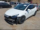 2024 Tesla Model Y Performance Dual Motor All-wheel Drive White vin: 7SAYGDEF5RF049442