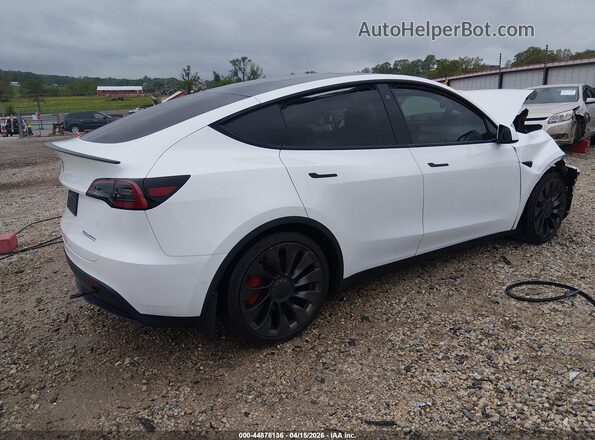 7SAYGDEF6NF312175 2022 TESLA MODEL Y White Tył prawy